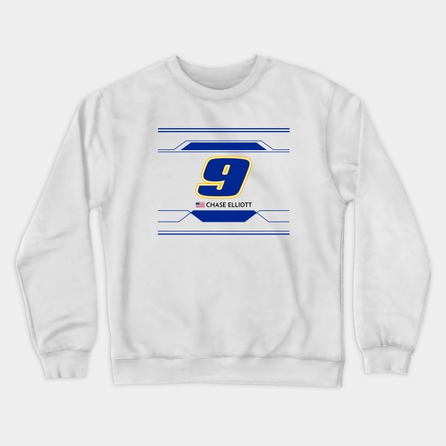 Chase Elliott #9 2023 NASCAR Design Crewneck Sweatshirt by AR Designs 